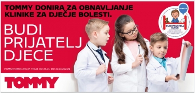 Humanitarna akcija trgovačkog lanca Tommy i KBC Split - „Budi prijatelj djece"